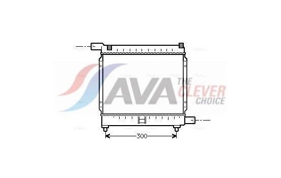 Radiator, engine cooling MS2039 Ava Quality Cooling