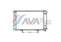 Radiator, engine cooling MS2061 Ava Quality Cooling