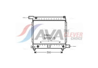 Radiator, engine cooling MS2064 Ava Quality Cooling