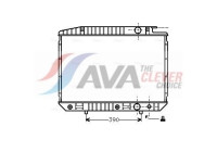 Radiator, engine cooling MS2070 Ava Quality Cooling