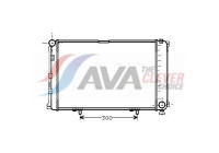Radiator, engine cooling MS2078 Ava Quality Cooling