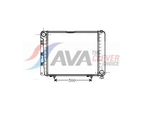 Radiator, engine cooling MS2079 Ava Quality Cooling