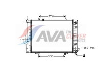 Radiator, engine cooling MS2096 Ava Quality Cooling