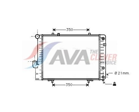 Radiator, engine cooling MS2096 Ava Quality Cooling