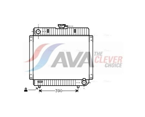 Radiator, engine cooling MS2136 Ava Quality Cooling
