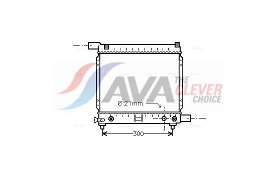 Radiator, engine cooling MS2137 Ava Quality Cooling