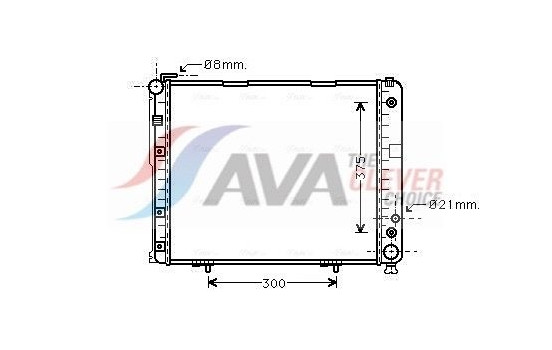 Radiator, engine cooling MS2178 Ava Quality Cooling