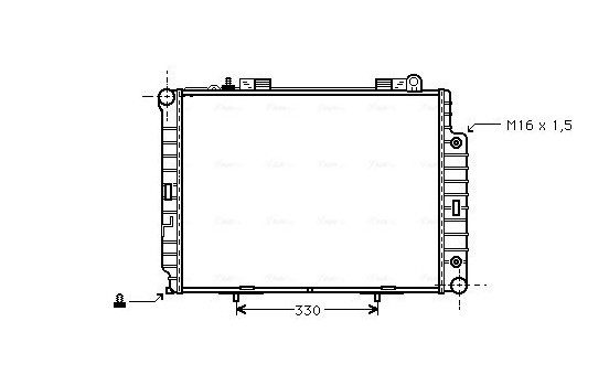 Radiator, engine cooling MS2209 Ava Quality Cooling