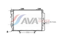 Radiator, engine cooling MS2212 Ava Quality Cooling