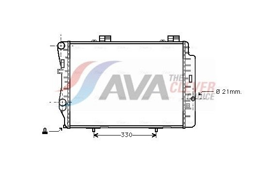 Radiator, engine cooling MS2212 Ava Quality Cooling