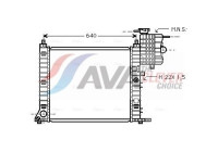 Radiator, engine cooling MS2213 Ava Quality Cooling