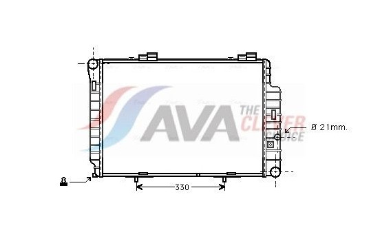 Radiator, engine cooling MS2235 Ava Quality Cooling