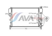 Radiator, engine cooling MS2447 Ava Quality Cooling