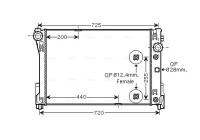 Radiator, engine cooling MS2452 Ava Quality Cooling