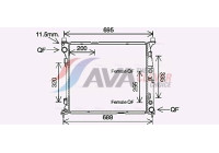 Radiator, engine cooling MS2694 Ava Quality Cooling