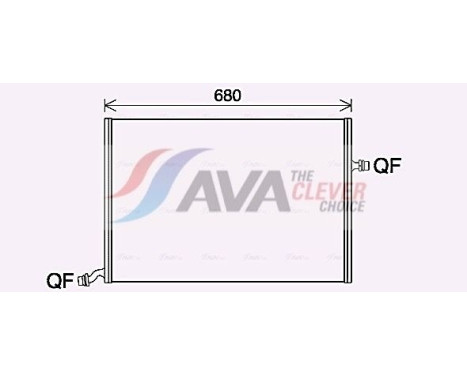 Radiator, engine cooling MS2712 Ava Quality Cooling