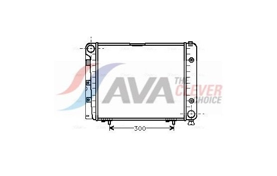 Radiator, engine cooling MSA2066 Ava Quality Cooling