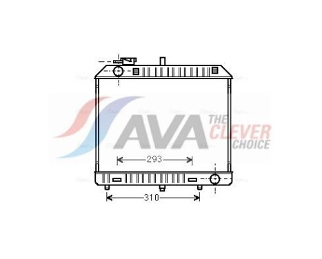 Radiator, engine cooling MSA2127 Ava Quality Cooling