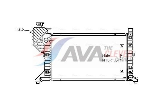 Radiator, engine cooling MSA2182 Ava Quality Cooling
