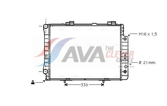 Radiator, engine cooling MSA2190 Ava Quality Cooling