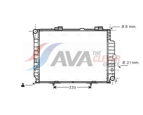 Radiator, engine cooling MSA2231 Ava Quality Cooling