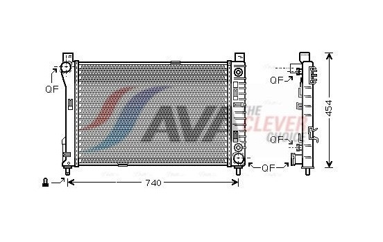 Radiator, engine cooling MSA2286 Ava Quality Cooling