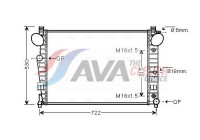 Radiator, engine cooling MSA2301 Ava Quality Cooling