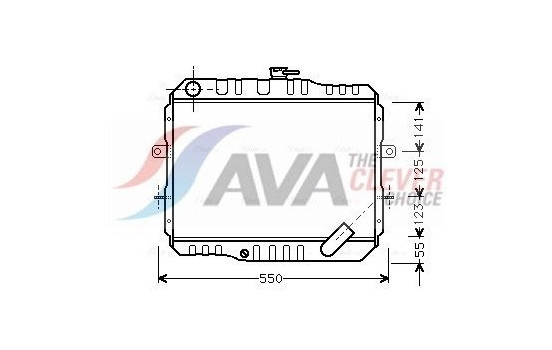 Radiator, engine cooling MT2061 Ava Quality Cooling