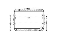 Radiator, engine cooling MT2066 Ava Quality Cooling