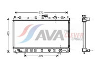 Radiator, engine cooling MT2129 Ava Quality Cooling