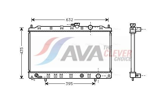 Radiator, engine cooling MT2129 Ava Quality Cooling