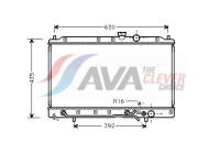Radiator, engine cooling MT2148 Ava Quality Cooling
