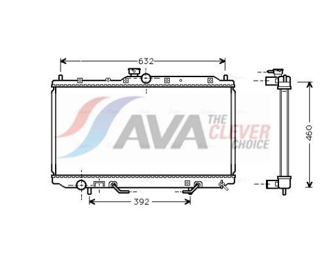 Radiator, engine cooling MT2153 Ava Quality Cooling