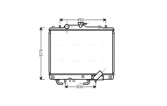 Radiator, engine cooling MT2156 Ava Quality Cooling