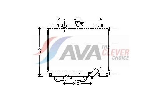 Radiator, engine cooling MT2156 Ava Quality Cooling