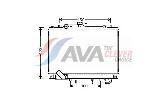 Radiator, engine cooling MT2157 Ava Quality Cooling