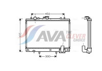 Radiator, engine cooling MT2161 Ava Quality Cooling