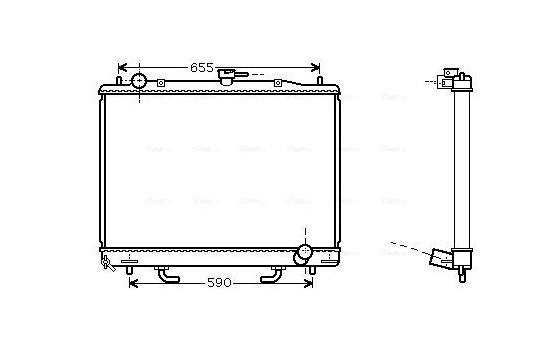 Radiator, engine cooling MT2163 Ava Quality Cooling