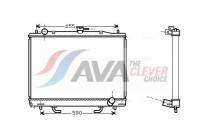 Radiator, engine cooling MT2163 Ava Quality Cooling