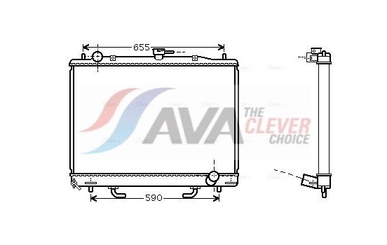 Radiator, engine cooling MT2163 Ava Quality Cooling