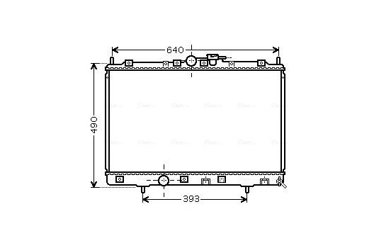 Radiator, engine cooling MT2169 Ava Quality Cooling