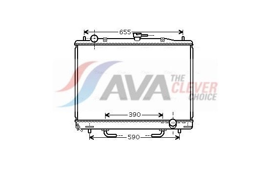 Radiator, engine cooling MT2170 Ava Quality Cooling