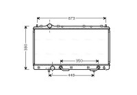 Radiator, engine cooling MT2179 Ava Quality Cooling