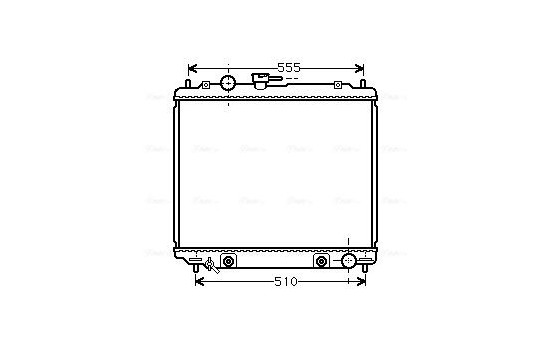 Radiator, engine cooling MT2182 Ava Quality Cooling