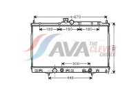 Radiator, engine cooling MT2185 Ava Quality Cooling