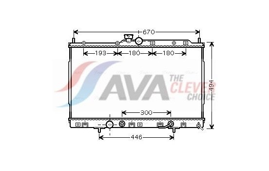 Radiator, engine cooling MT2185 Ava Quality Cooling