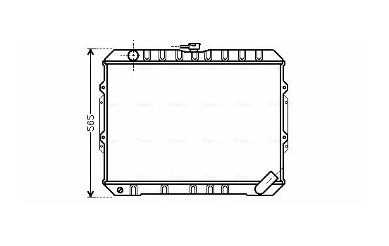 Radiator, engine cooling MT2187 Ava Quality Cooling