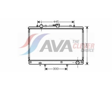 Radiator, engine cooling MT2188 Ava Quality Cooling