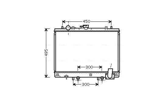 Radiator, engine cooling MT2192 Ava Quality Cooling