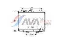 Radiator, engine cooling MT2192 Ava Quality Cooling
